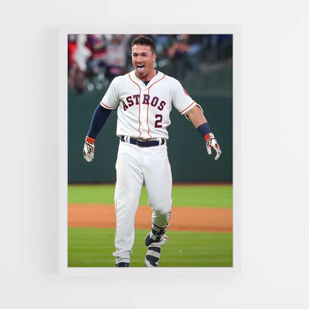 Poster Alex bregman – affiche Baseball (vue 3)